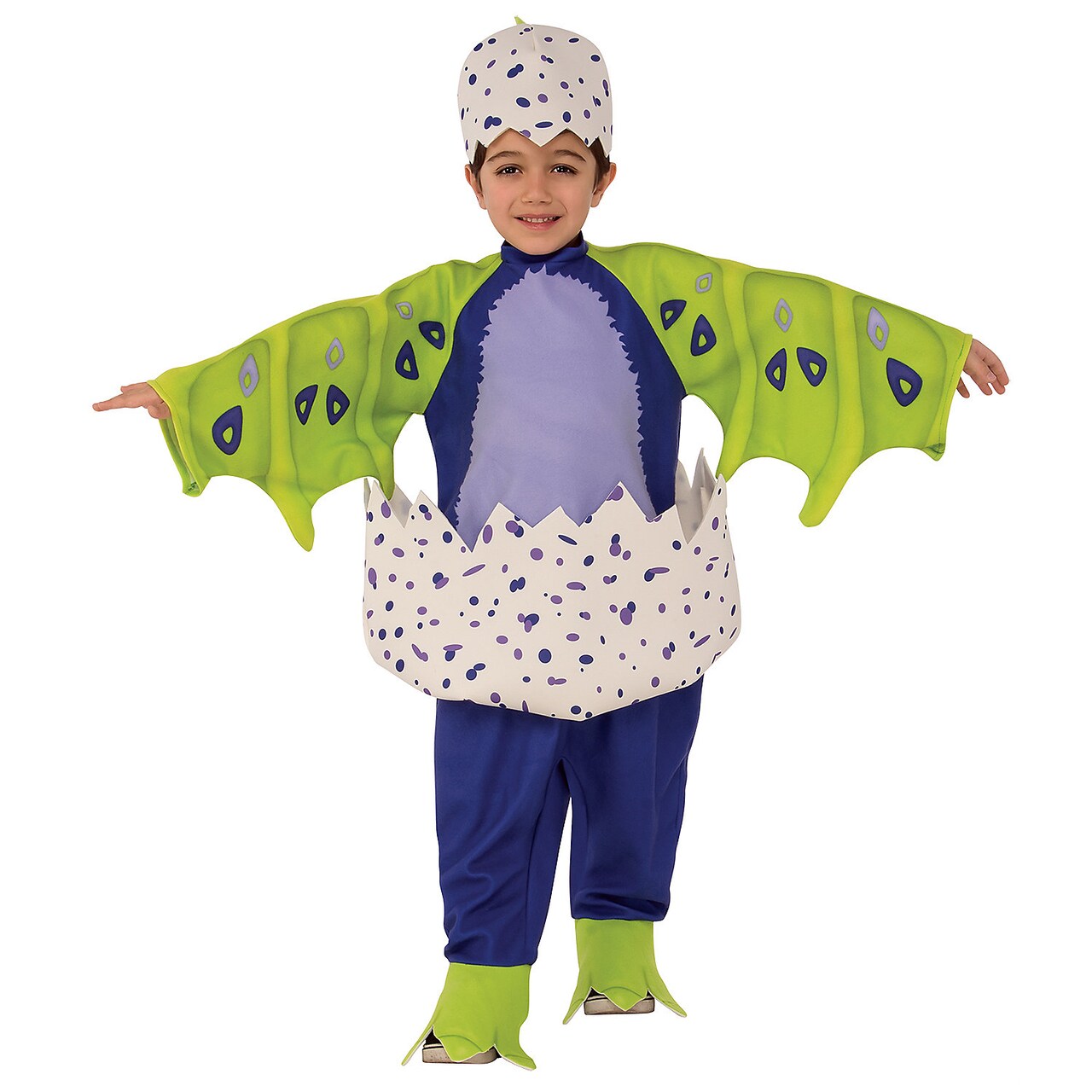 Cute Draggles Hatchimal Dark Purple Child Halloween Costume with Romper and Headpiece